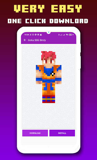 Skins Goku Vegeta Minecraft PE screenshot 5