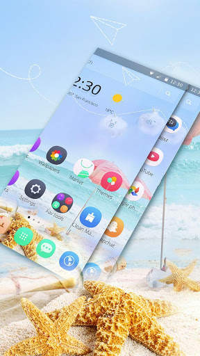 Blue Sunmer Fresh Theme скриншот 1
