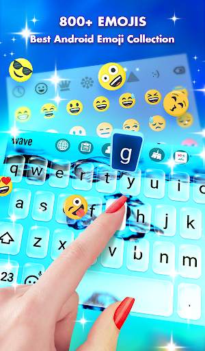 Bubbly Water Live Wallpaper & Animated Keyboard screenshot 3