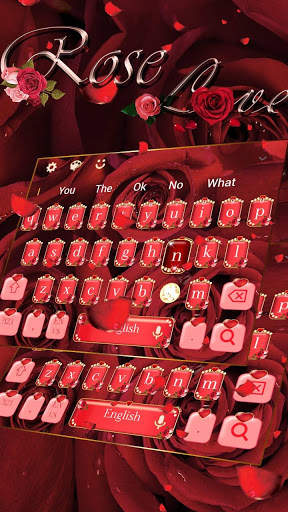 Merah mawar berlian berlian tema screenshot 3