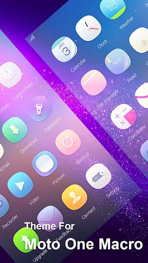 launcher theme for Motorola Moto One Macro pro screenshot 4