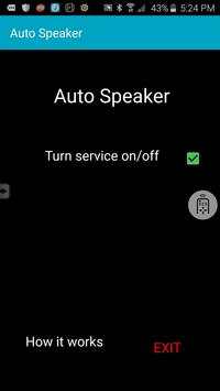 Auto speaker скриншот 1