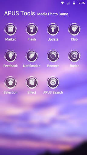 Purple Sky-APUS Launcher theme screenshot 3