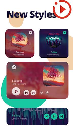 Music Widget Android 12 screenshot 6