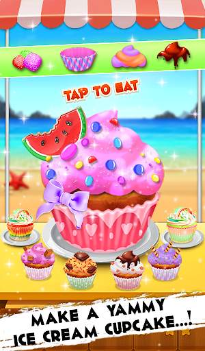 Yummy Watermelon Ice Candy - Slice & Cupcake Game screenshot 8