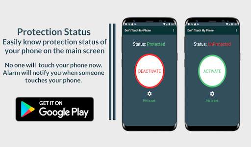 Don't Touch My Phone: Security Alarm by Hand Touch screenshot 1