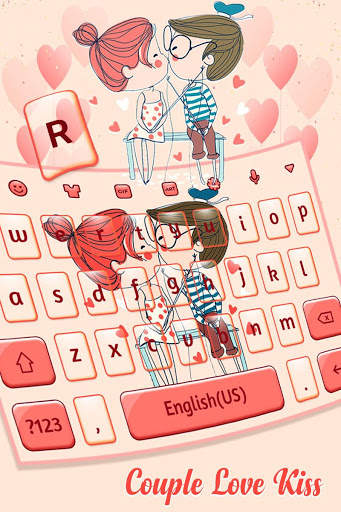 Couple Love Kiss Keyboard screenshot 2