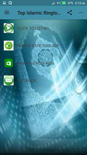 Top Islamic Ringtones 2 تصوير الشاشة