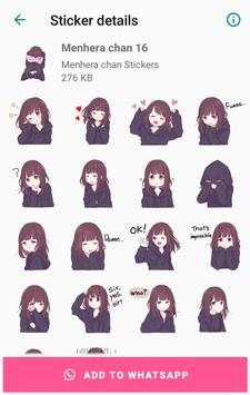 Menhera chan Stickers screenshot 7
