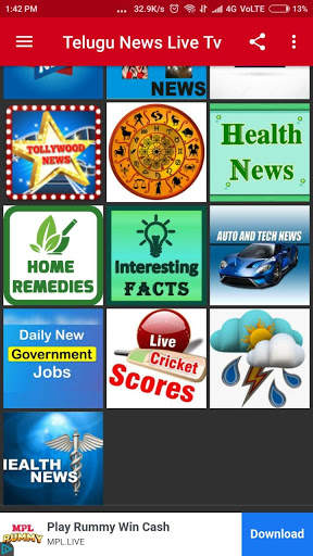 Telugu News Live TV - TV9, NTV, ABN, TV5, Sakshi screenshot 2