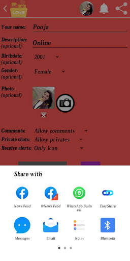 Online Love Chat 6 تصوير الشاشة