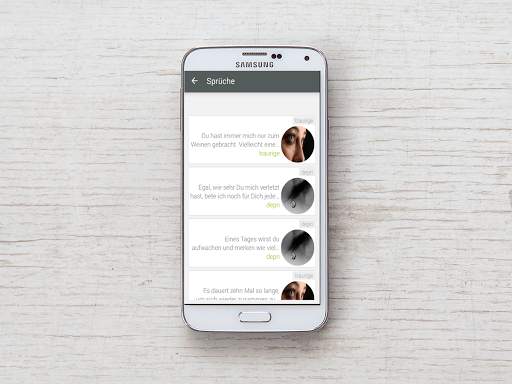 Traurige Sprüche für WhatsApp screenshot 2