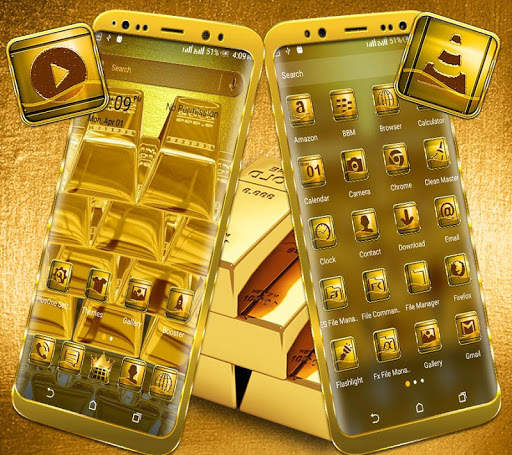 Golden Bricks Launcher Theme screenshot 2