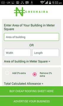 Roofing Sheet Calculator screenshot 1