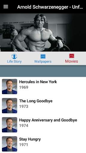Arnold Schwarzenegger Life Story Movies Wallpapers screenshot 3