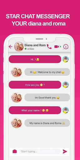 fake call live chat Diana and Roma screenshot 5
