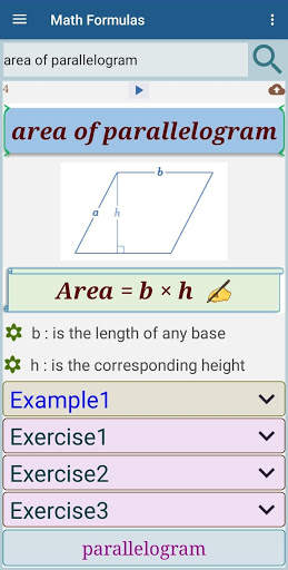 Math Formulas- Exercices 2020 screenshot 3