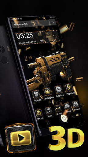 3D Gun Bullets Parallax Launcher Theme🔫 screenshot 4