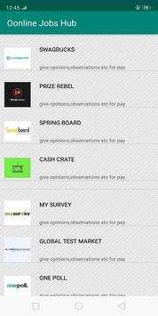 Online Jobs Hub App 3 تصوير الشاشة