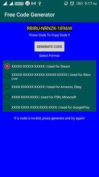 Gift Code Generator screenshot 1