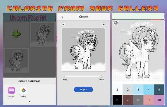 Unicorn Coloring Book, Color By Number - Pixel Art screenshot 7
