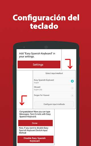 Spanish keyboard- Easy Spanish English Typing screenshot 5