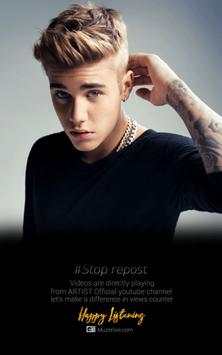 App For Justin Bieber Video Album Songs screenshot 1