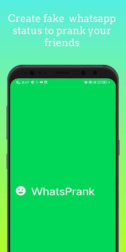 WhatsPrank- fake whatsapp status to prank friends screenshot 1