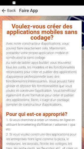 Comment Créer Une Application Mobile screenshot 2