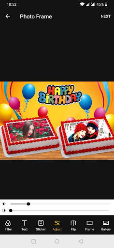 Birthday Dual Photo Frames screenshot 3