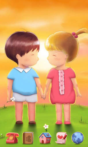Sweet love GO Launcher Theme screenshot 1