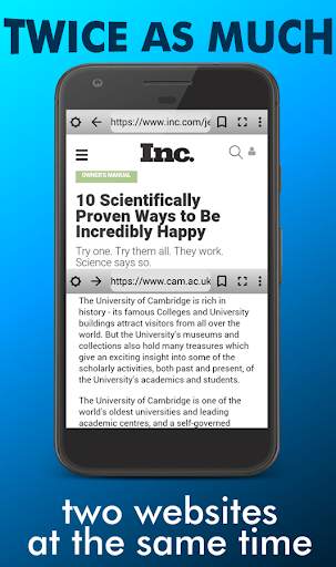 Dual Browser - Split Browser screenshot 1