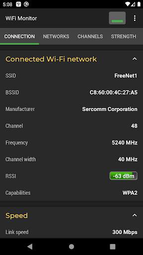 WiFi Monitor Pro: analyzer of WiFi networks screenshot 1