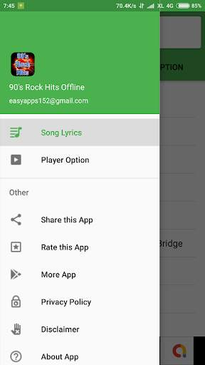 90's Rock Hits Offline screenshot 2