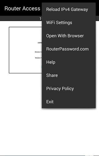 Router Access Default Gateway screenshot 2