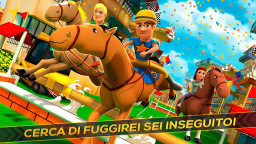 Gioco di Corsa di Cavallo - 3D Cartone Animato screenshot 4