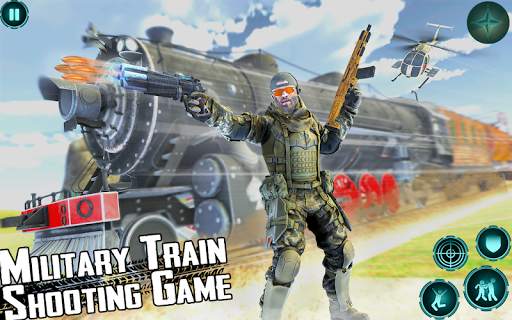 Military Train Shooting Game: Euro Train Simulator 9 تصوير الشاشة