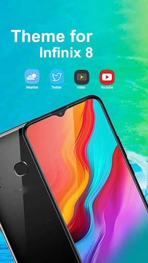 Infinix 8 के लिए लॉन्चर थीम प्रो स्क्रीनशॉट 2