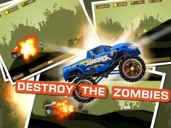 Mad Truck 2 -- physics monster truck hit zombie screenshot 10