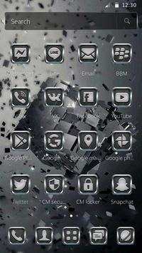 Black Tech Cube Launcher Theme screenshot 6