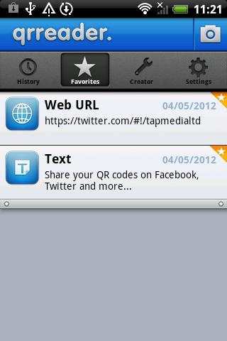 QR Reader for Android screenshot 3