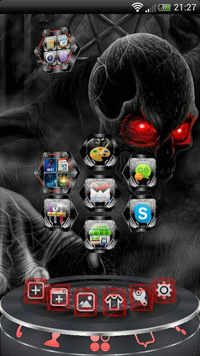 Next Launcher Skull Theme screenshot 1