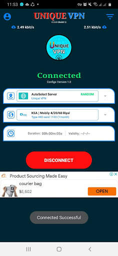 Unique VPN screenshot 1