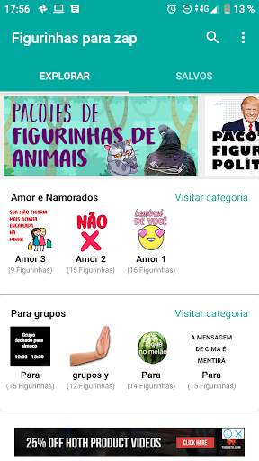 Figurinhas engraçadas para WhatsApp com frases 🤣 screenshot 4