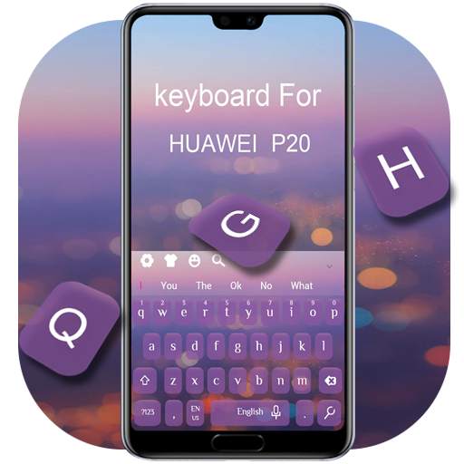 Purple Keyboard  For Huawei  P20 10001003