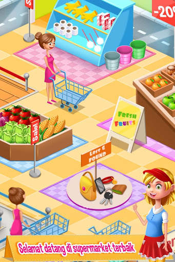 Supermarket Manajer - Kasir Toko anak Perempuan screenshot 3