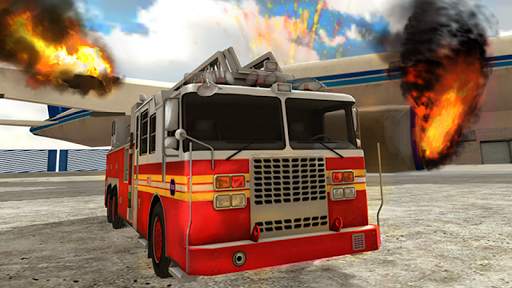 Fire Truck Simulator 3D скриншот 2