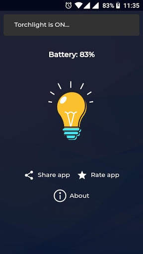 Quick Torchlight - Super clean Flashlight! screenshot 1