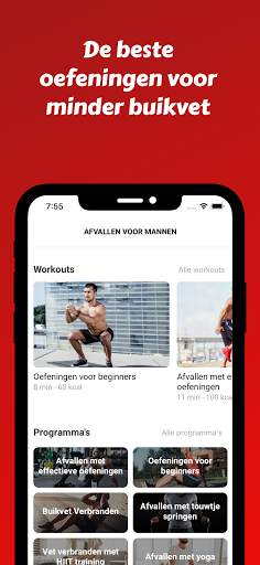 Thuis Afvallen voor Mannen - Fitness Oefeningen screenshot 2