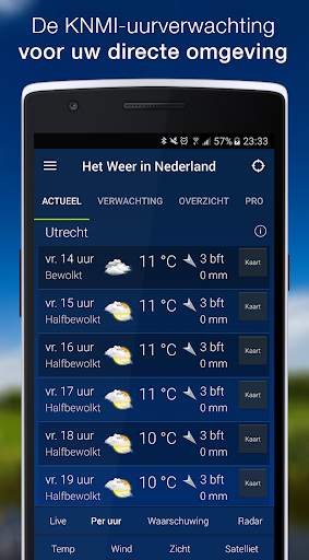 Het Weer in Nederland - Gratis verwachting, radar screenshot 3